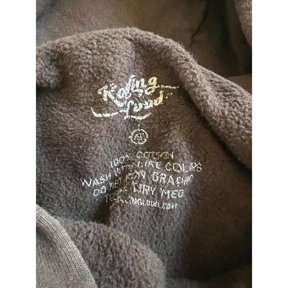Rolling Loud Brown 100% Cotton Streetwear Hoodie With Stars Size S - Picture 4 of 4